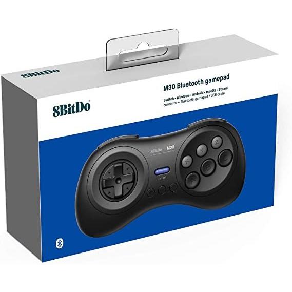 8Bitdo M30 Bluetooth ゲーミングコントローラー ブラック 6ボタンメガ
