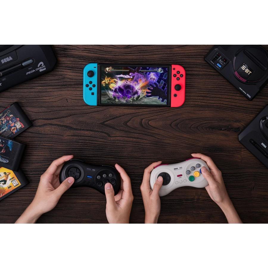 8Bitdo M30Bluetooth ゲーミングコントローラー 6ボタン メガ 8Bitdo M30Bluetooth ゲーミングコントローラー 6ボタン メガ