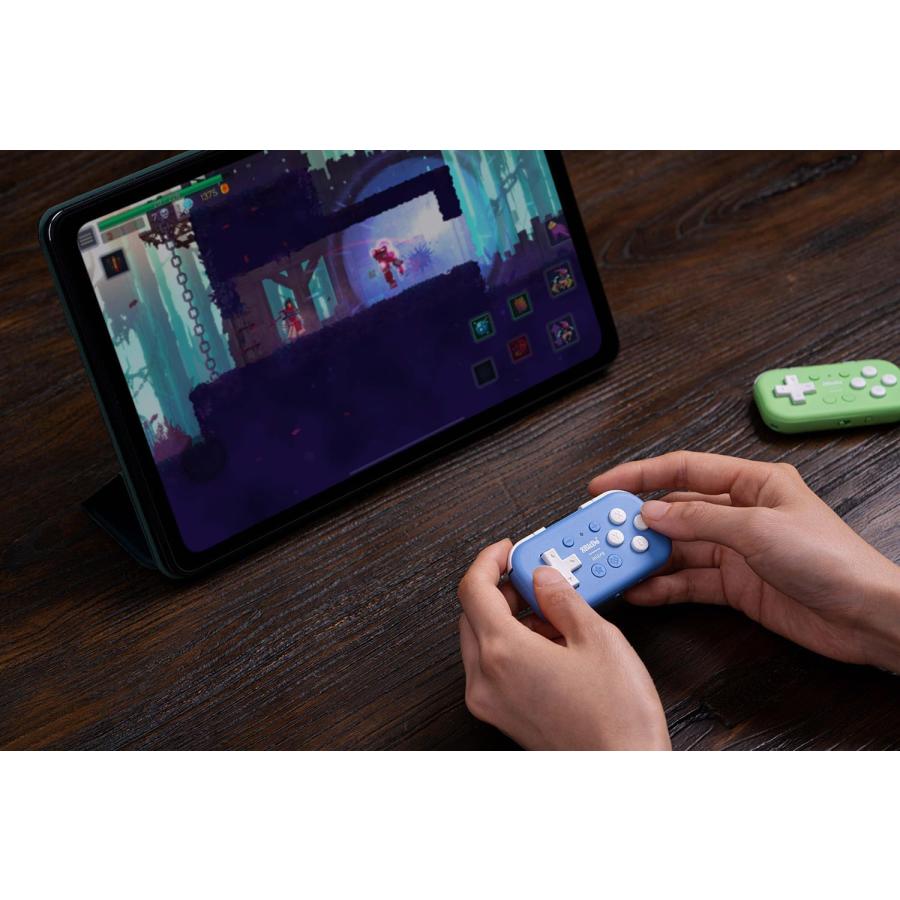 8bitdo Micro Bluetooth コントローラー ゲームパッド ブルー グリーン android macOS windows Nintendo Switch ワイヤレス Bluetooth スマホ iPad｜glowbear｜07