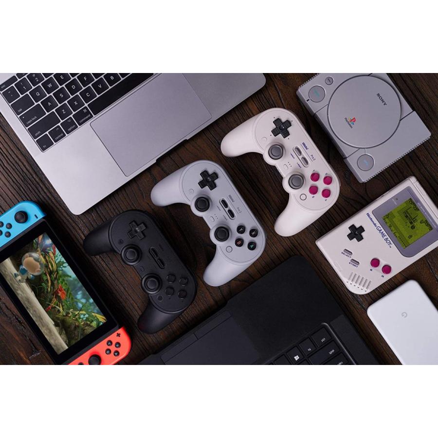 8Bitdo Pro 2 ゲームパッド（グレー バージョン）NS Switch・Windows・Android・macOS・Steam・Respberry Pi用 グレー 送料無料｜glowbear｜06