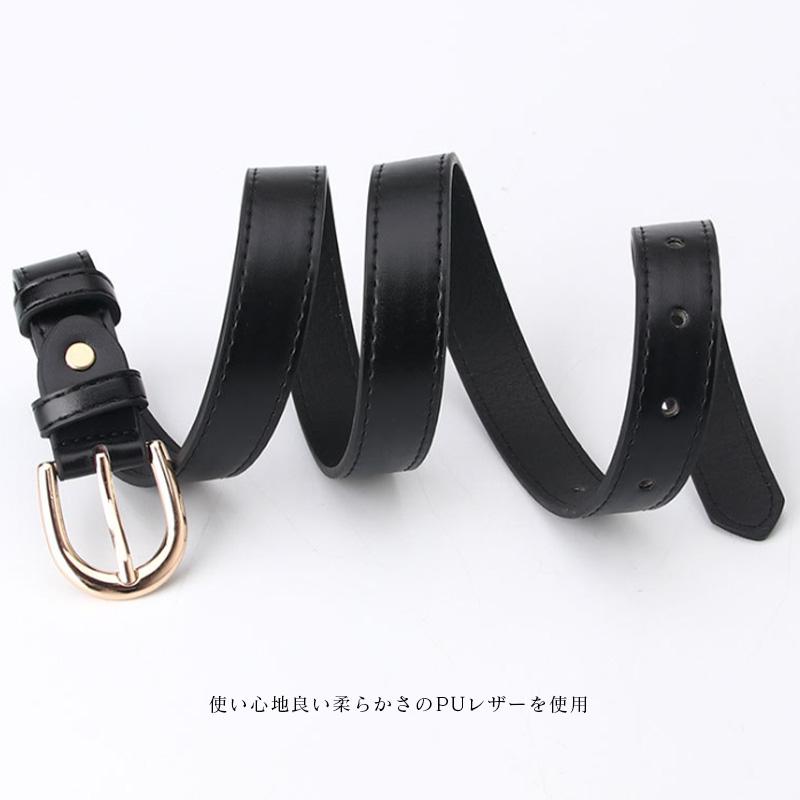 ベルト レディース 太 おしゃれ ビジネス 103cm ゴールド バックル
