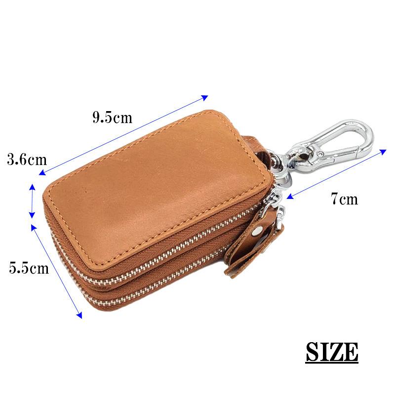 スマートキー 2個収納 ケース 本革 キーレス おしゃれ キーケース 2個