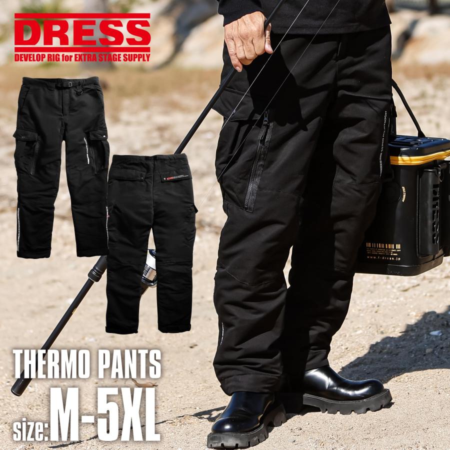 DRESS サーモパンツ　新品未使用品　サイズ XL 保温 防寒 防風 暖かい ドレス] サーモパンツ XL 釣り 保温 防寒 防風 暖かい パンツ ズボン