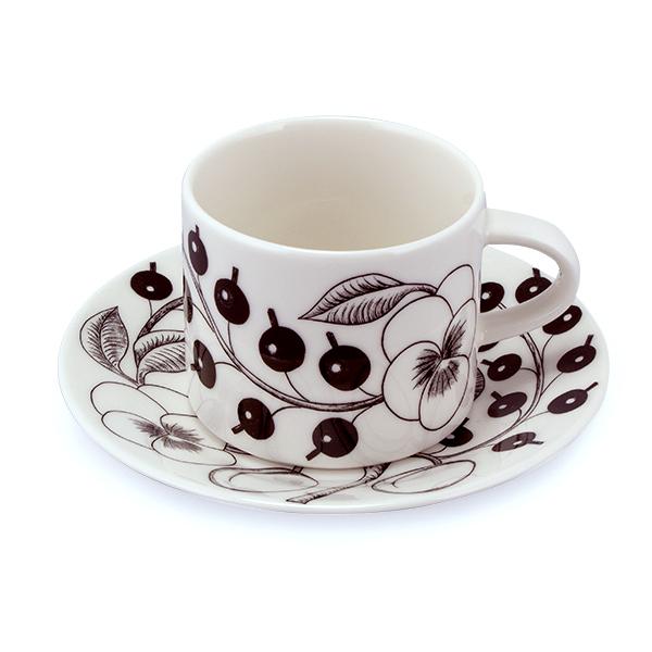 アラビア Arabia ブラック パラティッシ ブラパラ カップ & ソーサー セット 180mL Paratiisi Cup Saucer マグ 皿 食器 フィンランド｜glv｜07