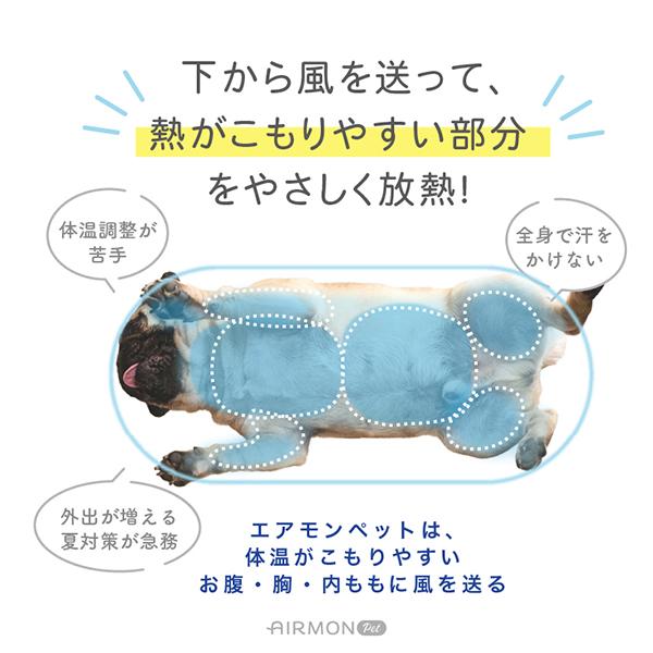 連休中も休まず配送 エアモンペット AIRMON pet 風の出るクールマット