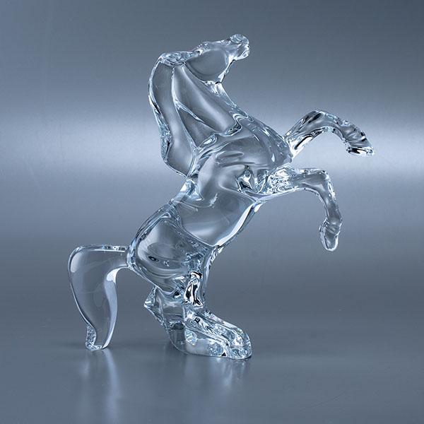 バカラ 【並行輸入品】 Baccarat フィギュア 置物 いななく馬 オブジェ