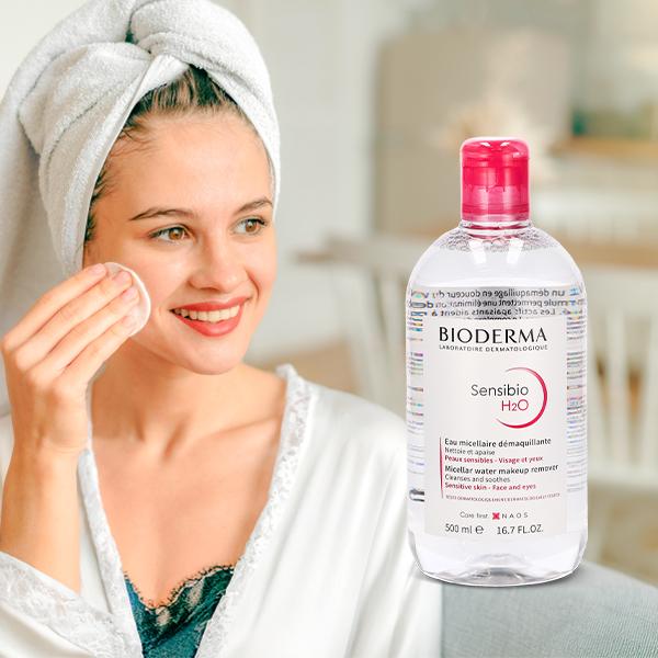 【並行輸入品】 ビオデルマ サンシビオ 500mL クレンジングウォーター BIODERMA SENSIBIO H2O メイク落とし 水クレンジング | BIODERMA | 01