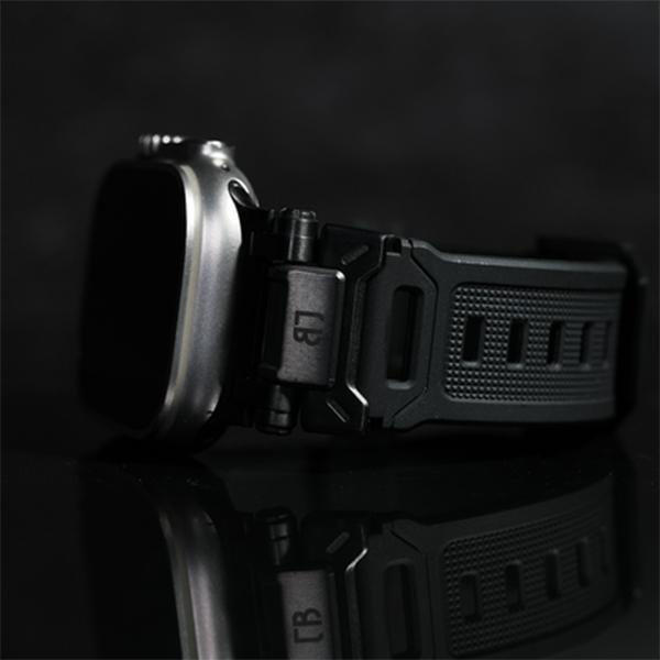 【値下げ】Apple Watchバンド BELTIES ブラックラバーベルト時計 アップルウォッチ Apple Watch バンド フォートレス BELTIES ベル