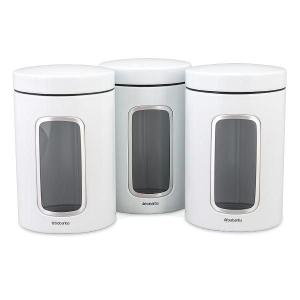 【並行輸入品】 ブラバンシア Brabantia フードストレージ ウィンドウ キャニスター 1.4L 3個セット Food Strage | brabantia | 09