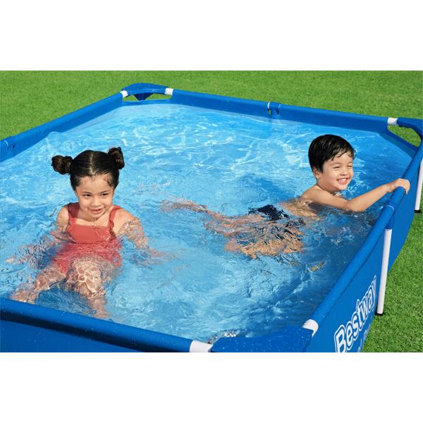 ベストウェイ Bestway プール フレームプール  2.2×1.5m  専用カバー付き ビニールプール フレーム式の画像