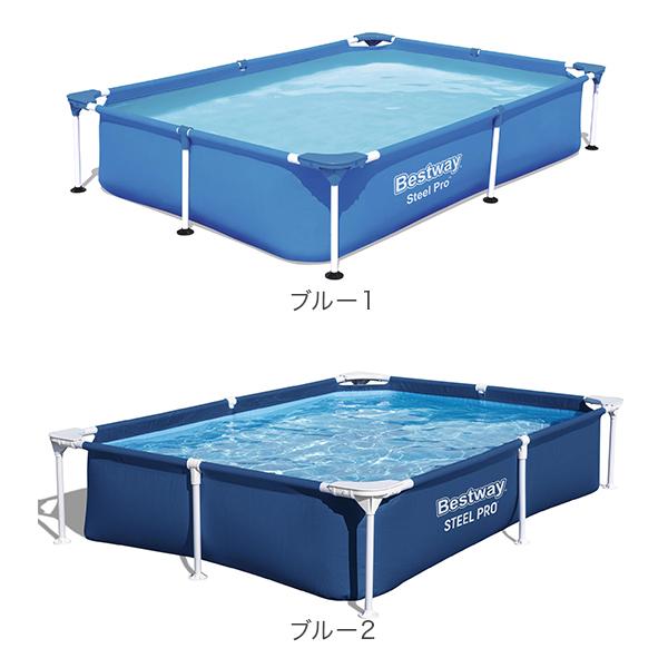 ベストウェイ Bestway プール フレームプール ビニールプール steel pro Rectangular pool 56401の画像