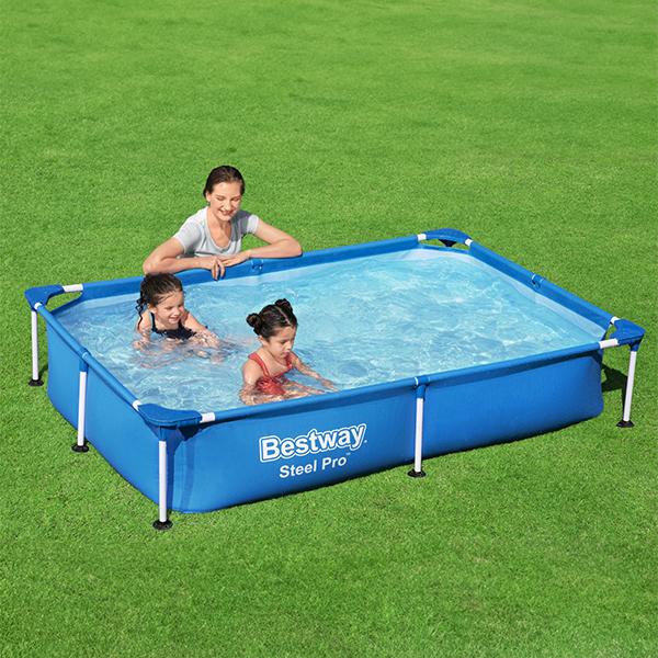 ベストウェイ Bestway プール フレームプール ビニールプール steel pro Rectangular pool 56401の画像