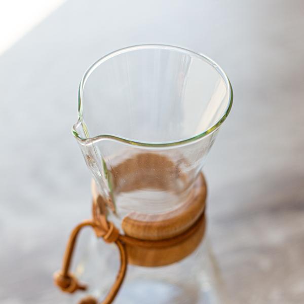 ケメックス Chemex コーヒーメーカー + フィルターペーパー 3カップ用 100枚入 マシンメイド｜glv｜06