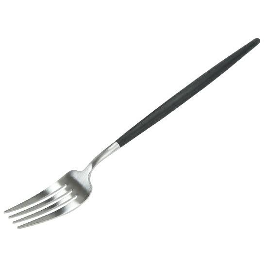 クチポール Cutipol ゴア GOA ディナーフォーク Dinner fork ブラック Black カトラリー 5609881940204 GO04｜glv｜02