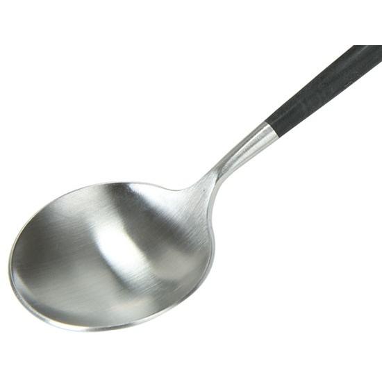 クチポール Cutipol ゴア GOA デザートスプーン Dessert spoon ブラック Black カトラリー 5609881941003 GO08｜glv｜03