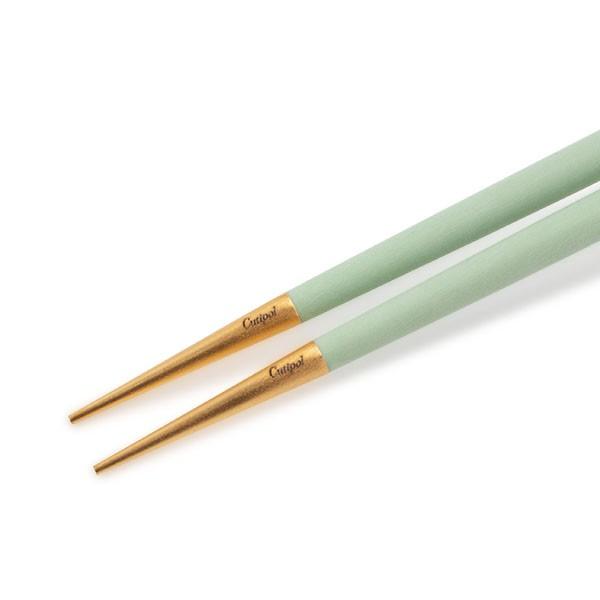 セール価格　正規品　クチポール　GOA　セラドン＆ゴールド　箸＆箸置き　２セット Cutipol クチポール GOA ゴア 箸 ＋ 箸置きセット セラドン
