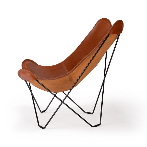 美品◼︎CUERO　クエロ　BKF バタフライチェア　ムートンラグ付属　正規品 CUERO（クエロ） BKF バタフライチェア ビーケーエフ ブラック 正規品