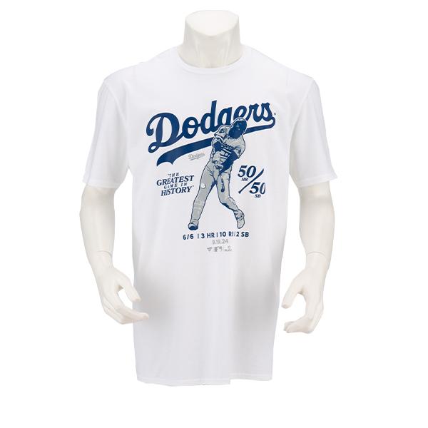 Fanatics MLB ドジャース 大谷 翔平 50-50 達成記念 Tシャツ LA Fanatics MLB ドジャース 大谷 翔平 50-50 達成記念 Tシャツ LA