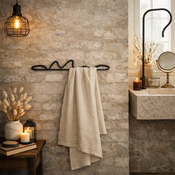 【並行輸入品】 ファームリビング Ferm Living タオルホルダー カーバチュアタオルハンガー 真鍮 |  | 03