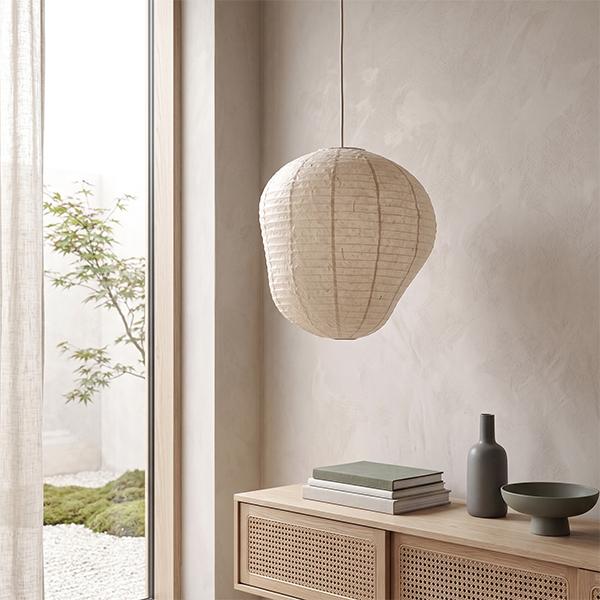 【並行輸入品】 ファームリビング Ferm Living Kurbis カービス ランプシェード 40 和紙 吊り下げ照明 |  | 04