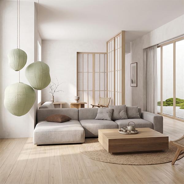 【並行輸入品】 ファームリビング Ferm Living Kurbis カービス ランプシェード 60 和紙 吊り下げ照明 |  | 05