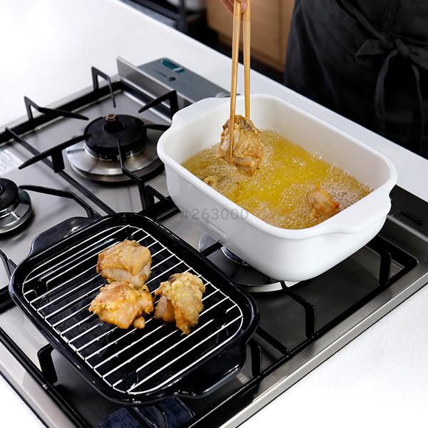 富士ホーロー 富士ホーロー正規品 FUJIHORO 角型天ぷら鍋ワイド TP-22K