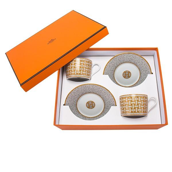 HERMES エルメス モザイク ヴァンキャトル ティーカップ