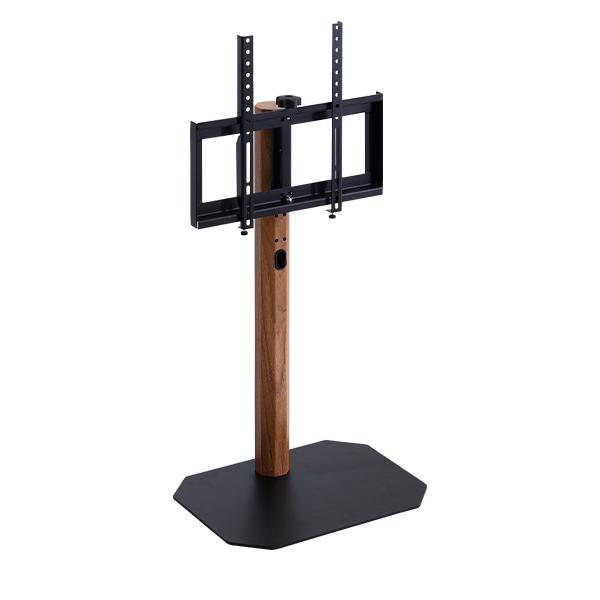 ハイタイプ◆木目が美しい八角壁寄せテレビスタンド 240℃首振り32型～65型 ハイタイプ◇木目が美しい八角壁寄せテレビスタンド 240℃首振り32