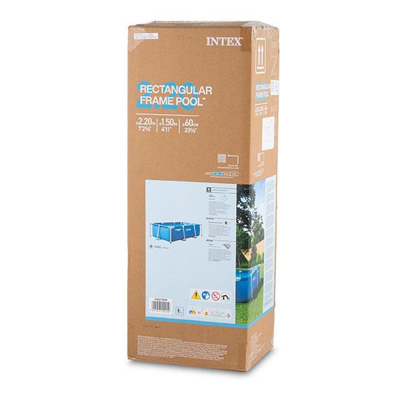 インテックス INTEX キッズ レクタングラー・フレームプール 家庭用 220 インテックス レクタングラフレームプール 220x150x60cm （INTEX