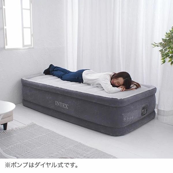 INTEX (インテックス) コンフォートプラッシュ エアベッド 　セミダブル　電気エアー式 楽天市場】インテックス エアーベッド コンフォートプラッシュの通販