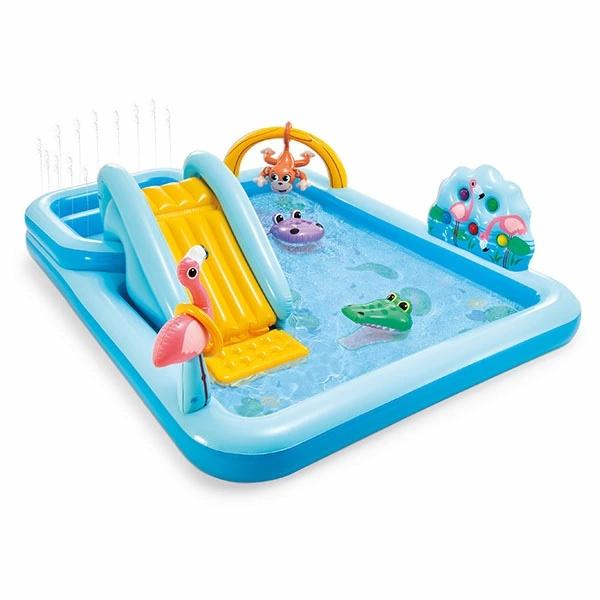 プール ビニールプール インテックス Intex ジャングルアドベンチャー プレイセンター 244 × 198 × 71cm 57161NP 滑り台 ボール付き_1