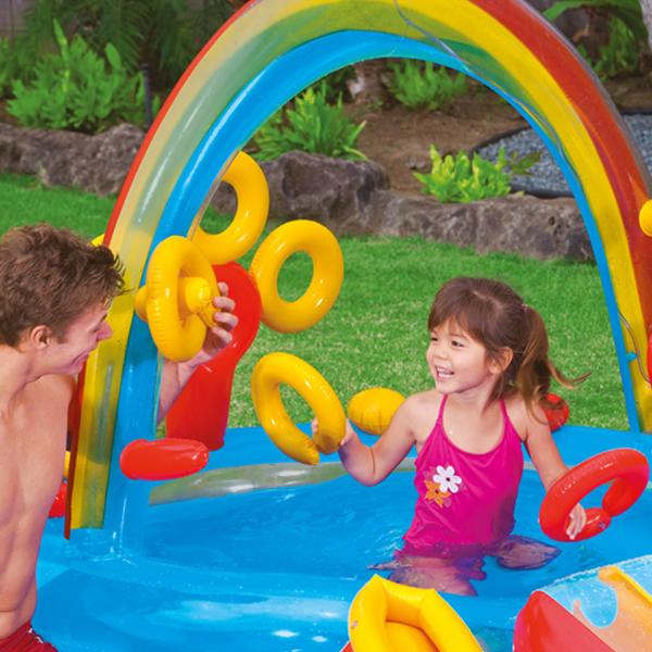 インテックス Intex レインボーリング プレイセンター RAINBOW RING PLAY CENTER 対象年齢：2歳以上の画像