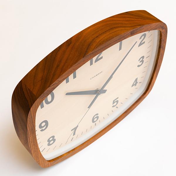 インターゼロ INTERZER 電波時計 インターゼロ INTERZERO R-SQUARE CLOCK 電波時計 時計 掛け時計 木製