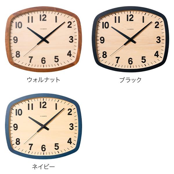 インターゼロ INTERZERO R-SQUARE CLOCK 電波時計 時計 掛け時計 木製