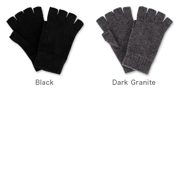 ダークグラナイト　ジョンストンズ カシミヤ　リブ編みリストウォーマー　手袋 ダークグラナイト ジョンストンズ カシミヤ リブ編みリスト