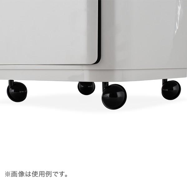 カルテル Kartell ラウンド/スクエアエレメント用キャスター COMPONIBILI PACKS OF 4 WHEELS 7900 EU正規品 ブラック｜glv｜07