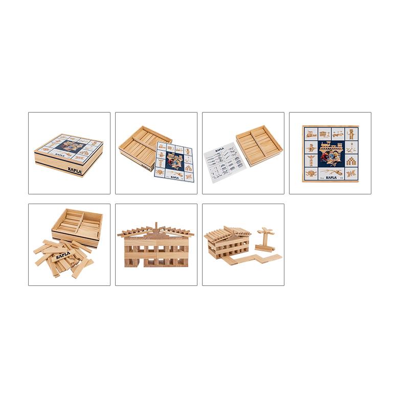 カプラ KAPLA 魔法の板 100 おもちゃ 積み木 100ピース 玩具 知育 木製 ブロック C100 子供 プレゼント｜glv｜02
