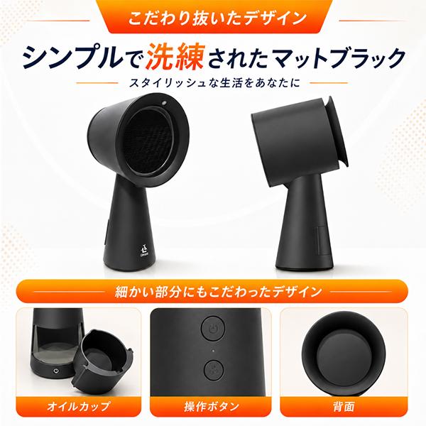 Livease（リヴィーズ） 卓上換気扇 卓上レンジフード DVF-011MB 卓上