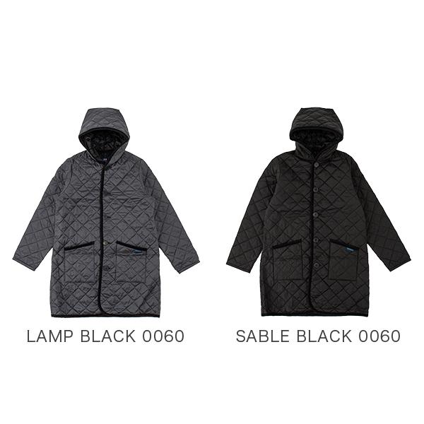 LAVENHAM(ラベンハム) ソーンハム　ロングコート キルティング　黒 LAVENHAM（ラベンハム） 【並行輸入品】 キルティングコート