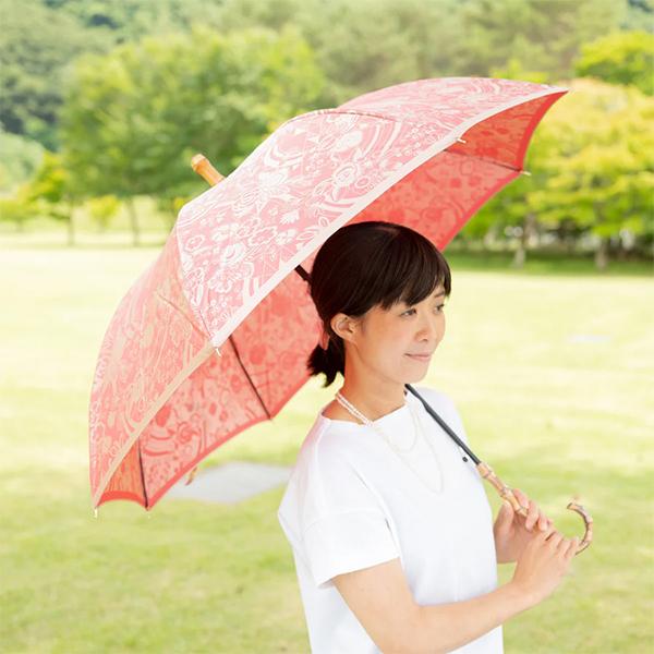 【新品未使用⭐︎】槙田商店　Kirie 晴雨兼用　長傘 槙田商店 kirie 長傘 UVカット ワンタッチ 晴雨兼用 雨傘 日傘 旅行 柄