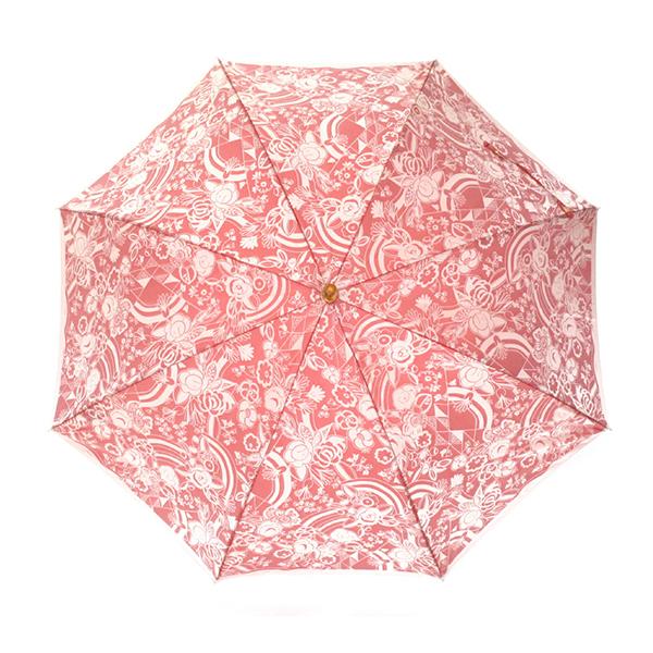 槙田商店 kirie 長傘 UVカット ワンタッチ 晴雨兼用 雨傘 日傘 旅行 柄