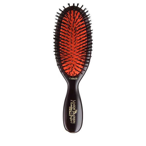【並行輸入品】 メイソンピアソン チャイルドブリッスル ダークルビー 猪毛ブラシ CB4 Mason Pearson Plastic Backed Hairbrushes Chil | MASON PEARSON | 06