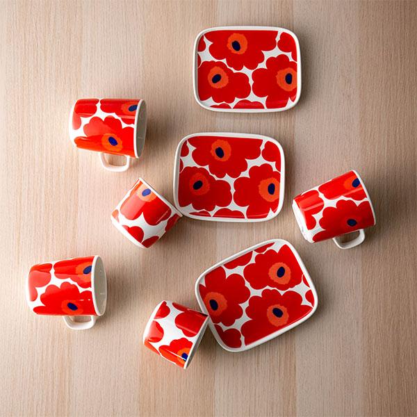 ヘ*デ様 marimekko マリメッコ メローニ スクエアプレート2枚セット marimekko（マリメッコ） 【並行輸入品】 スクエア プレート 皿