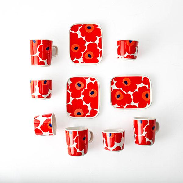 ヘ*デ様 marimekko マリメッコ メローニ スクエアプレート2枚セット