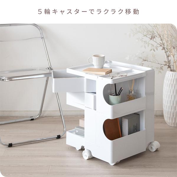 新品 マルチワゴン キャスター付き 360度 Pluna プルーナ ハイタイプ マルチワゴン Pluna プルーナ ハイタイプ サイドワゴン 四面収納
