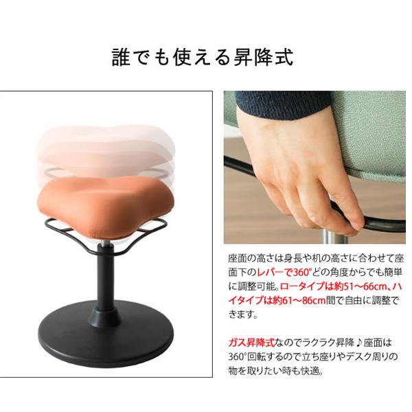 イス 椅子 スツール プロポーションスツール ロータイプ 姿勢矯正 オフィスチェア CH-800L 宮武製作所_16