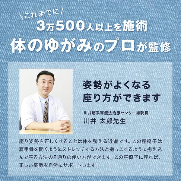 背筋がGUUUN 美姿勢座椅子 インディゴスタイル 腰痛 座椅子 クッション カバー付き 洗濯可 腰痛対策 姿勢矯正 背筋がguuun 背すじがguuun 猫背 |  | 09
