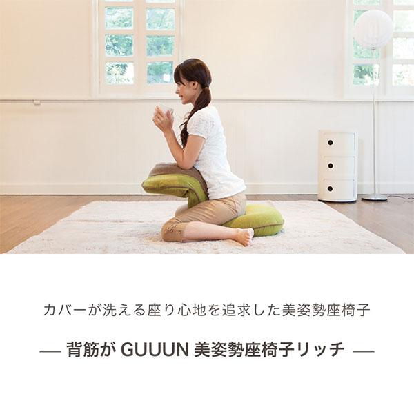背筋がGUUUN 美姿勢座椅子 リッチ 腰痛 座椅子 クッション カバー付き 洗濯可 腰痛対策 姿勢矯正 背筋がguuun 背すじがguuun 椅子 姿勢 猫背 |  | 08