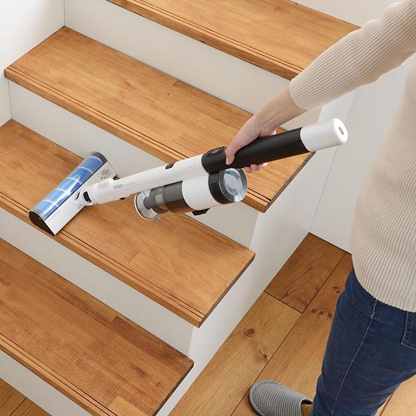 SANKA サンカ 充電式スティッククリーナー 2WAY ホワイト 自走式