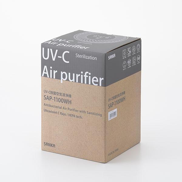 SANKA サンカ SANKA UV-C 除菌 空気清浄機 5畳用 SAP-1100 ホワイト